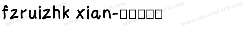 fzruizhk xian字体转换